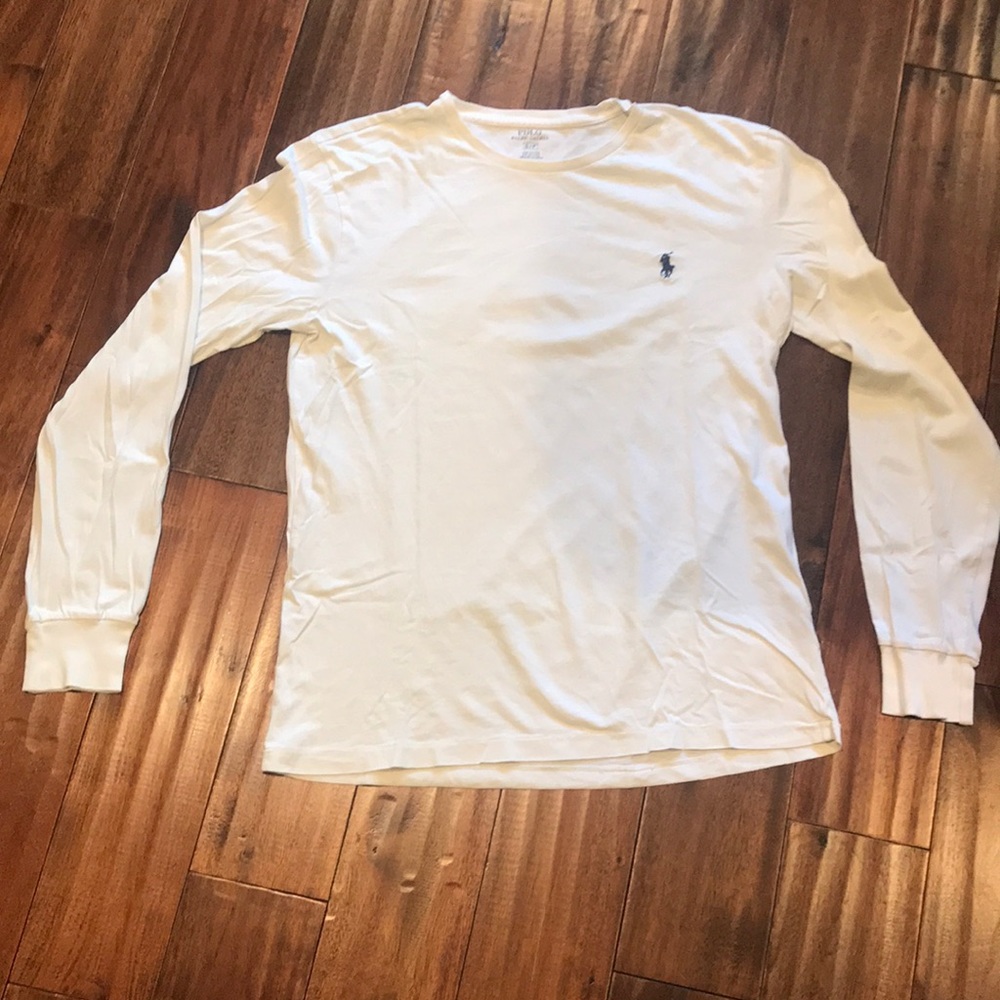 Men’s Ralph Lauren Long-sleeve Shirt(White) Size S
